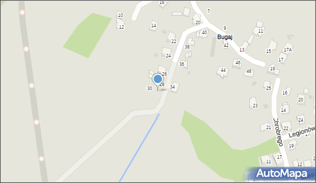 Brzeszcze, Bugaj, 32, mapa Brzeszcze