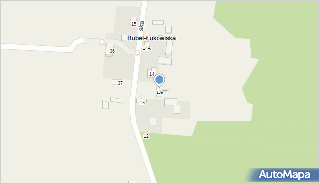 Bubel-Łukowiska, Bubel-Łukowiska, 13a, mapa Bubel-Łukowiska