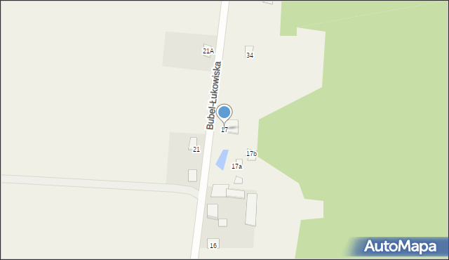 Bubel-Łukowiska, Bubel-Łukowiska, 18A, mapa Bubel-Łukowiska