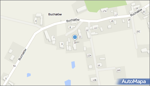 Buchałów, Buchałów, 10, mapa Buchałów