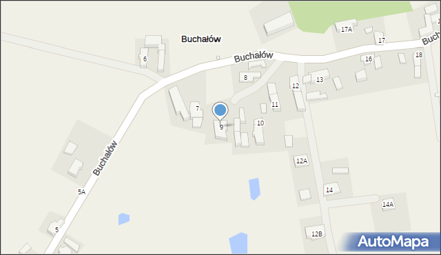 Buchałów, Buchałów, 9, mapa Buchałów