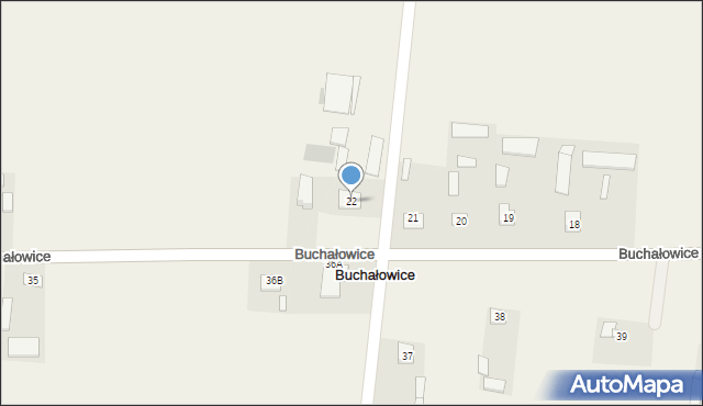 Buchałowice, Buchałowice, 22, mapa Buchałowice