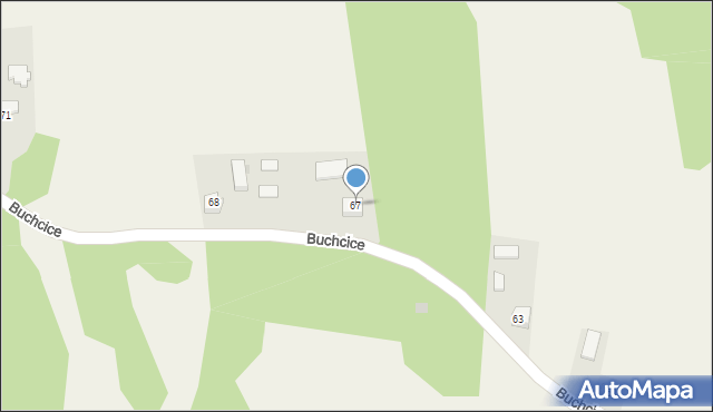 Buchcice, Buchcice, 67, mapa Buchcice