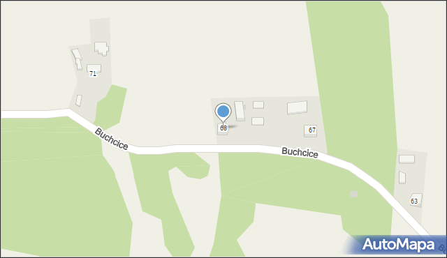 Buchcice, Buchcice, 68, mapa Buchcice