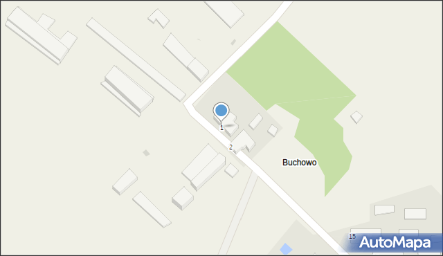 Buchowo, Buchowo, 1, mapa Buchowo