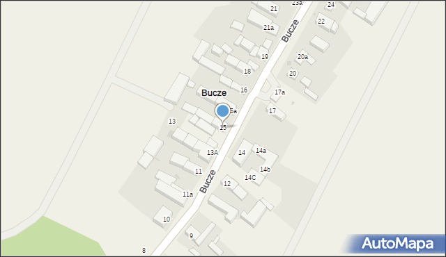 Bucze, Bucze, 15, mapa Bucze