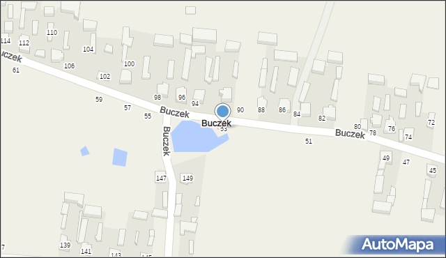 Buczek, Buczek, 53, mapa Buczek