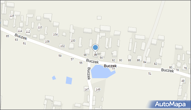 Buczek, Buczek, 96, mapa Buczek
