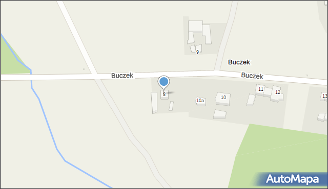 Buczek, Buczek, 8, mapa Buczek