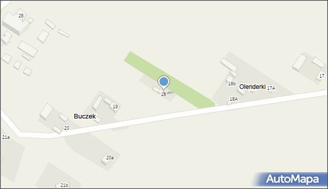Buczek, Buczek, 18, mapa Buczek