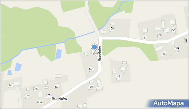 Buczków, Buczków, 61, mapa Buczków