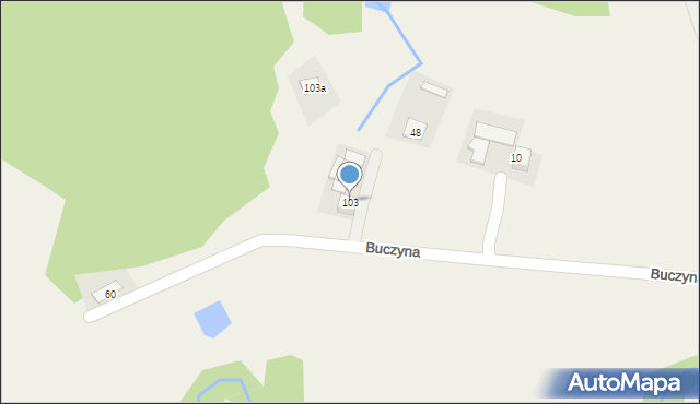 Buczyna, Buczyna, 103, mapa Buczyna