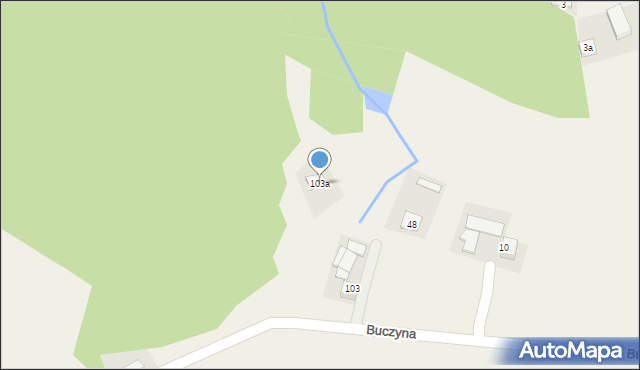 Buczyna, Buczyna, 103a, mapa Buczyna