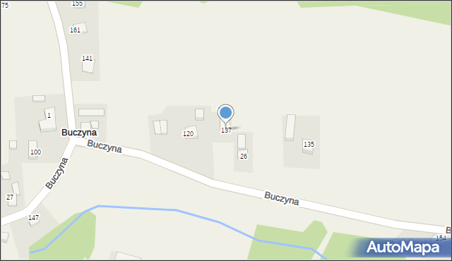 Buczyna, Buczyna, 137, mapa Buczyna