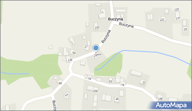 Buczyna, Buczyna, 147, mapa Buczyna