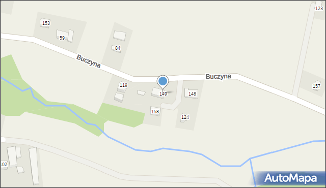 Buczyna, Buczyna, 149, mapa Buczyna