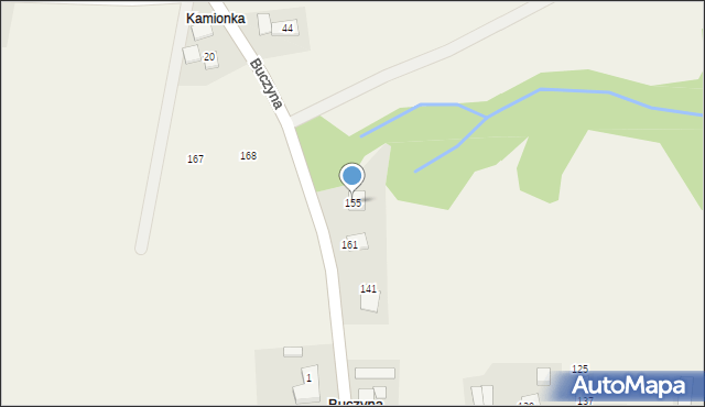 Buczyna, Buczyna, 155, mapa Buczyna