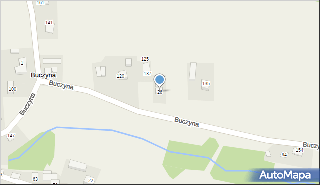 Buczyna, Buczyna, 26, mapa Buczyna