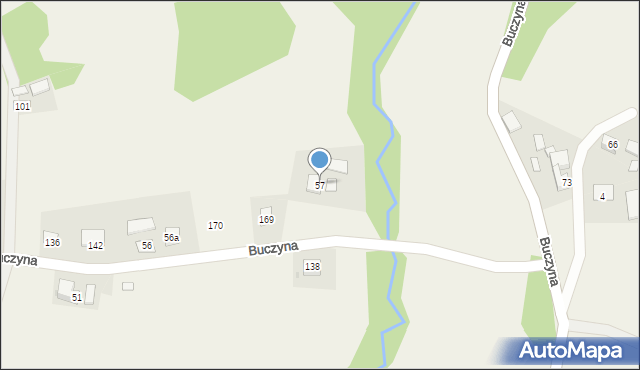 Buczyna, Buczyna, 57, mapa Buczyna