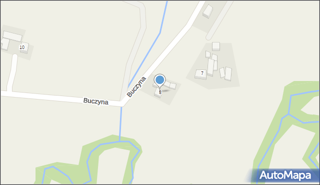 Buczyna, Buczyna, 8, mapa Buczyna