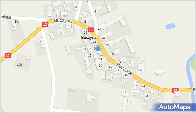 Buczyna, Buczyna, 21, mapa Buczyna