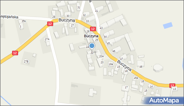 Buczyna, Buczyna, 22, mapa Buczyna