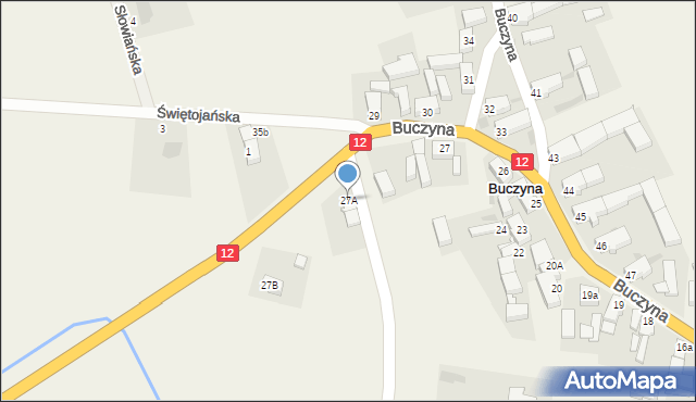 Buczyna, Buczyna, 27A, mapa Buczyna