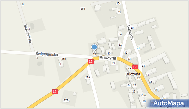 Buczyna, Buczyna, 29, mapa Buczyna