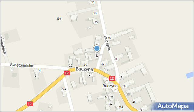 Buczyna, Buczyna, 31, mapa Buczyna