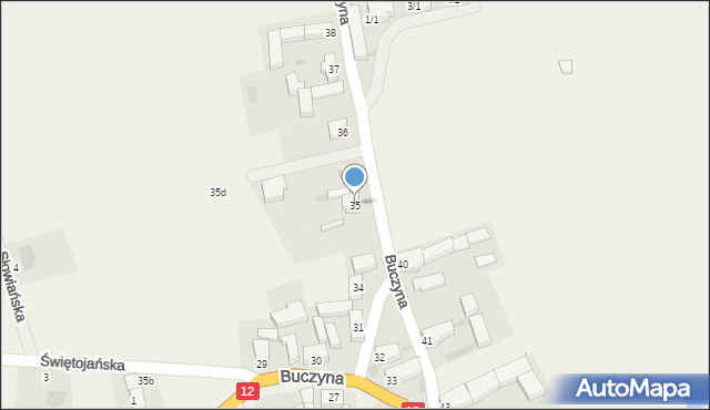 Buczyna, Buczyna, 35, mapa Buczyna