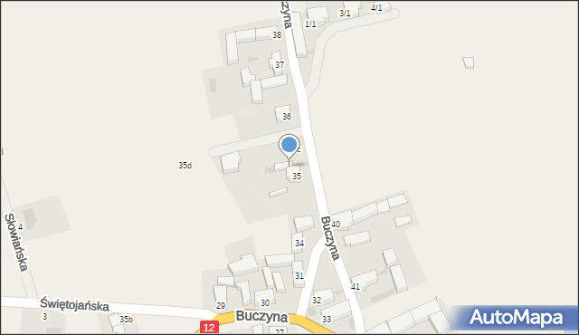 Buczyna, Buczyna, 35a, mapa Buczyna