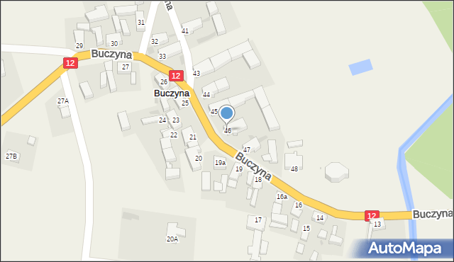 Buczyna, Buczyna, 46, mapa Buczyna