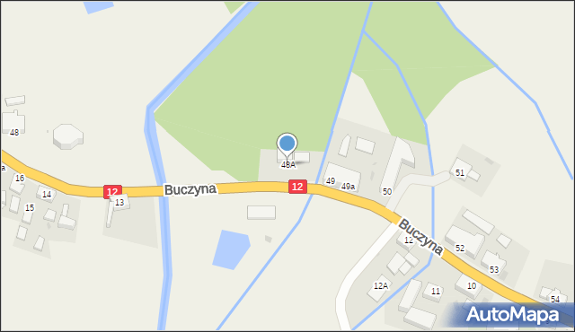 Buczyna, Buczyna, 48A, mapa Buczyna