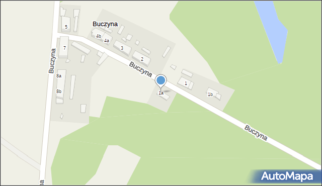 Buczyna, Buczyna, 1a, mapa Buczyna