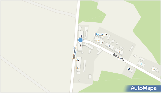 Buczyna, Buczyna, 7, mapa Buczyna