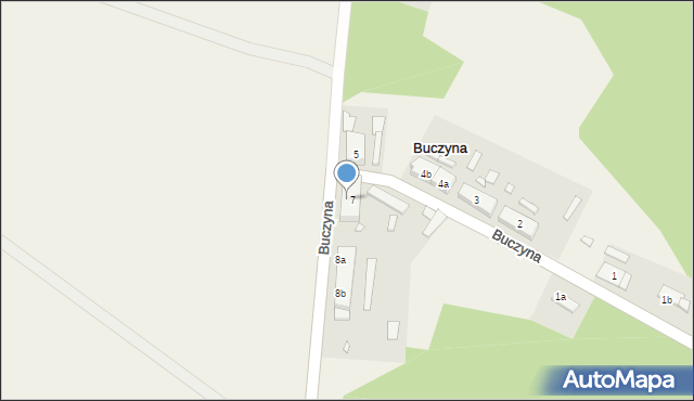 Buczyna, Buczyna, 7A, mapa Buczyna