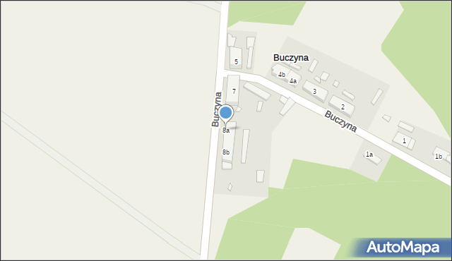 Buczyna, Buczyna, 8a, mapa Buczyna