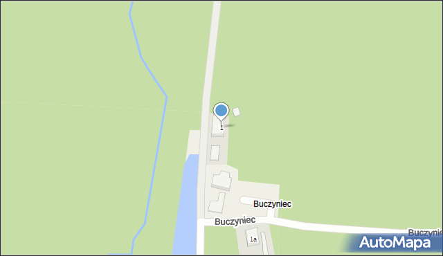 Buczyniec, Buczyniec, 1, mapa Buczyniec