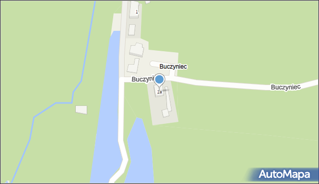 Buczyniec, Buczyniec, 1a, mapa Buczyniec