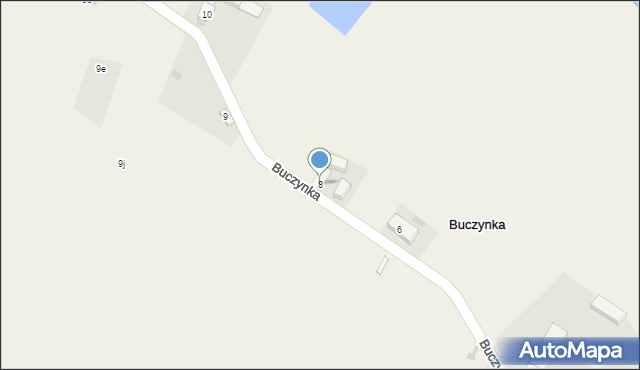 Buczynka, Buczynka, 8, mapa Buczynka