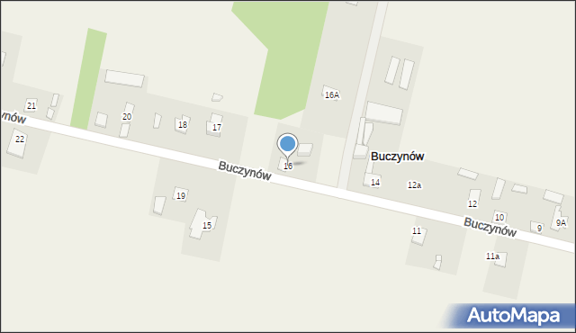 Buczynów, Buczynów, 16, mapa Buczynów