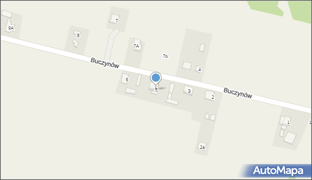 Buczynów, Buczynów, 5, mapa Buczynów