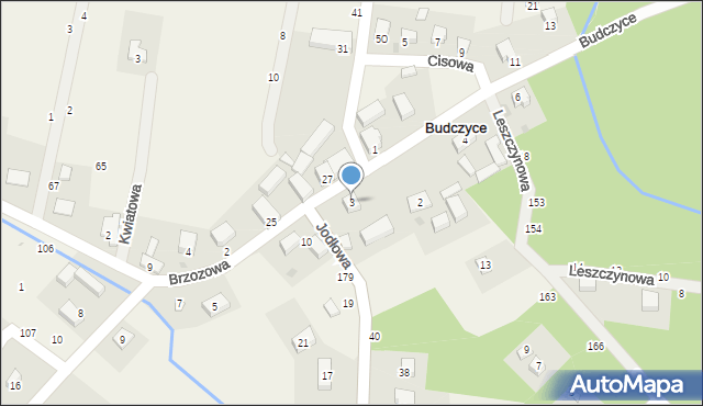 Budczyce, Budczyce, 3, mapa Budczyce