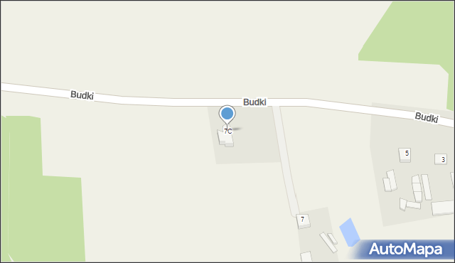 Budki, Budki, 7C, mapa Budki