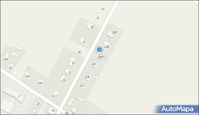 Budki Piaseckie, Budki Piaseckie, 22D, mapa Budki Piaseckie