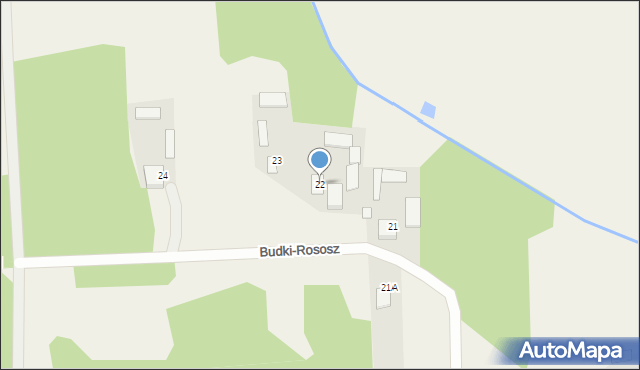 Budki-Rososz, Budki-Rososz, 22, mapa Budki-Rososz