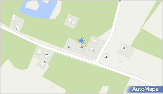 Budki Żelazowskie, Budki Żelazowskie, 14, mapa Budki Żelazowskie