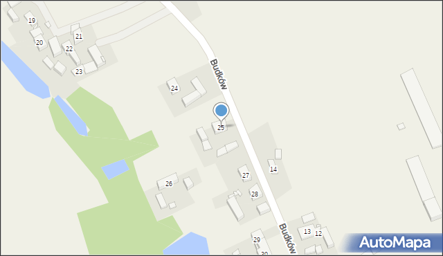 Budków, Budków, 25, mapa Budków