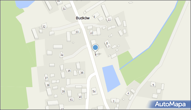 Budków, Budków, 6, mapa Budków