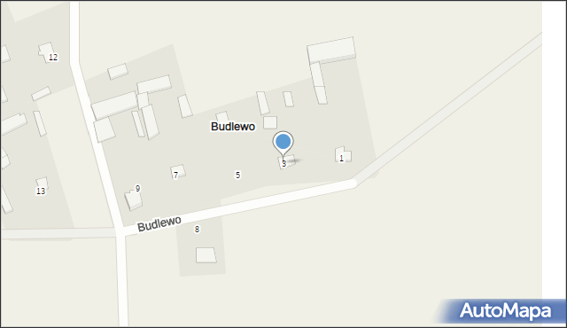 Budlewo, Budlewo, 3, mapa Budlewo